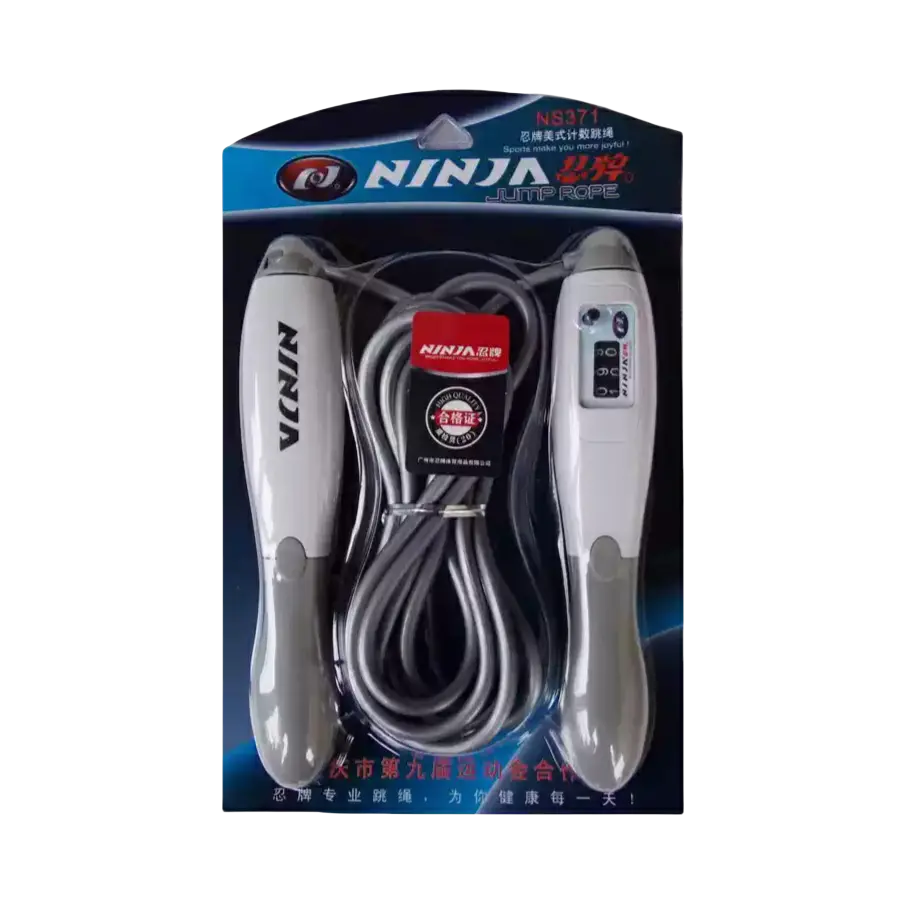 推荐商品：NINJA/忍牌 健身 运动 电子计数 可调节 跳绳 NS371