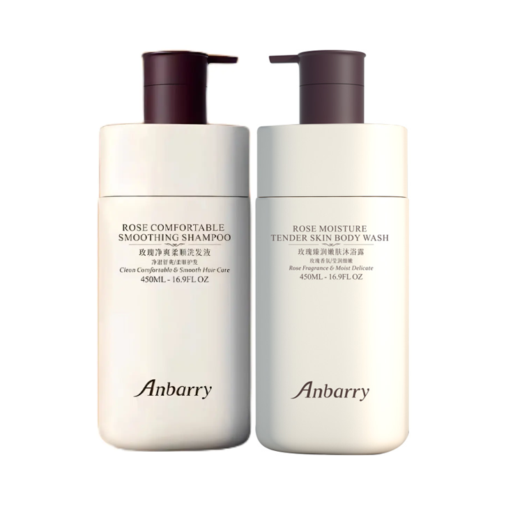 推荐商品：Anbarry/安蓓芮 玫瑰柔顺嫩肤洗沐套装 持久留香