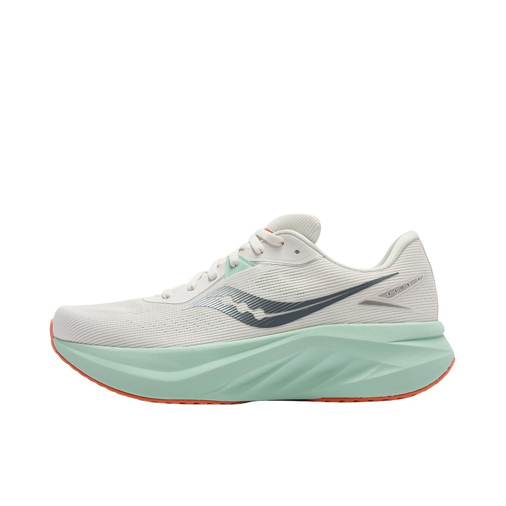 推荐商品：Saucony/索康尼  Tide 浪潮3  舒适轻便 缓震透气 防滑耐磨 慢跑 训练  跑鞋 慢跑鞋 米色