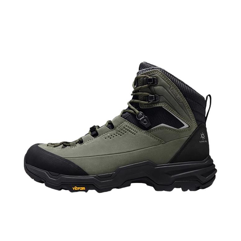 推荐商品：Kailas/凯乐石  N53-2 FLT MID  防滑耐磨 加绒透气 防水 舒适百搭 徒步鞋 登山鞋 雪地靴 加绒/男款/深苔绿