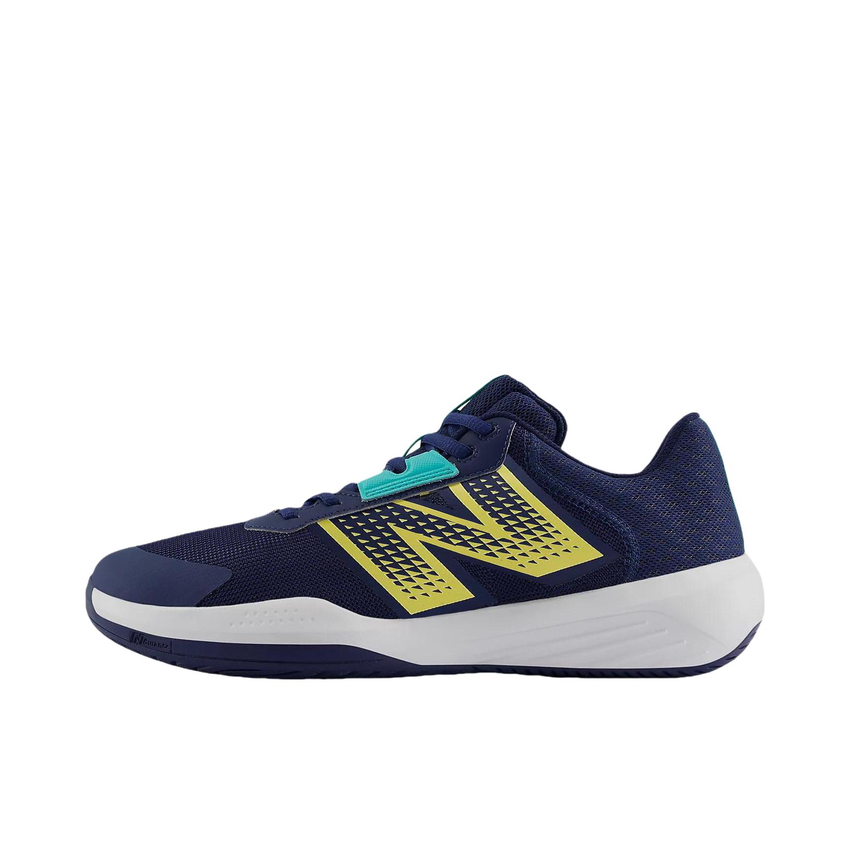 推荐商品：New Balance 696 v6 舒适 防滑 耐磨 圆头 网球鞋 2E宽/蓝色/白色