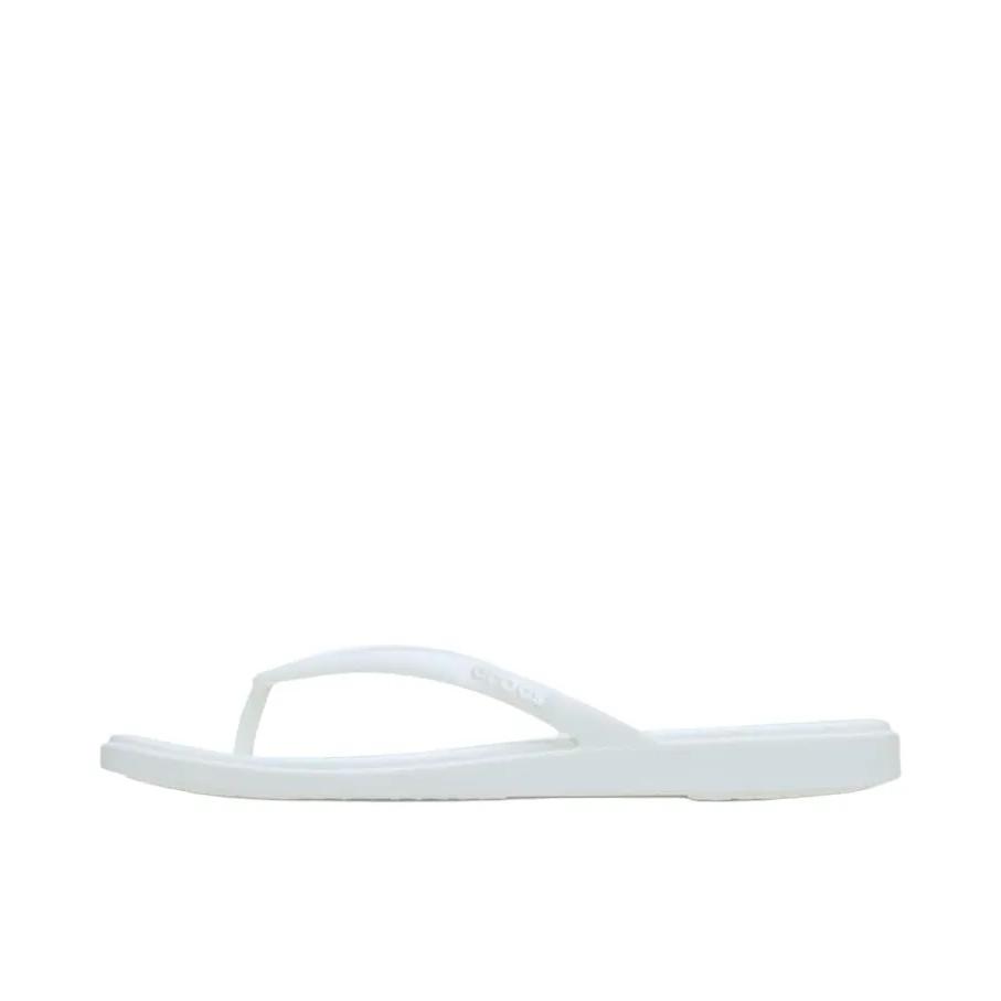 Crocs/卡骆驰 Miami Flip 迈阿密 休闲 人字 露趾 防磨 套脚 低跟 平跟 拖鞋 白色