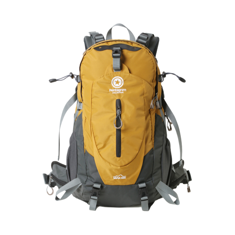 推荐商品：pentagram/五角星 大容量拼接防泼旅行骑行徒步双肩包