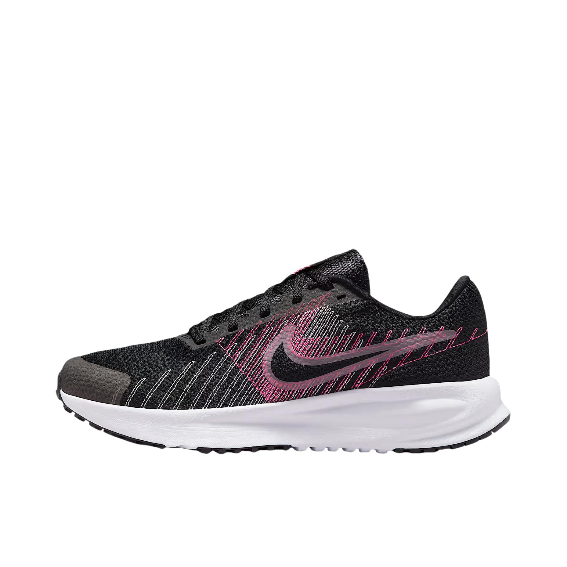 推荐商品：Nike RUN DEFY 跑鞋 低帮减震防滑耐磨系带平底抓地舒适百搭 黑色/粉色 