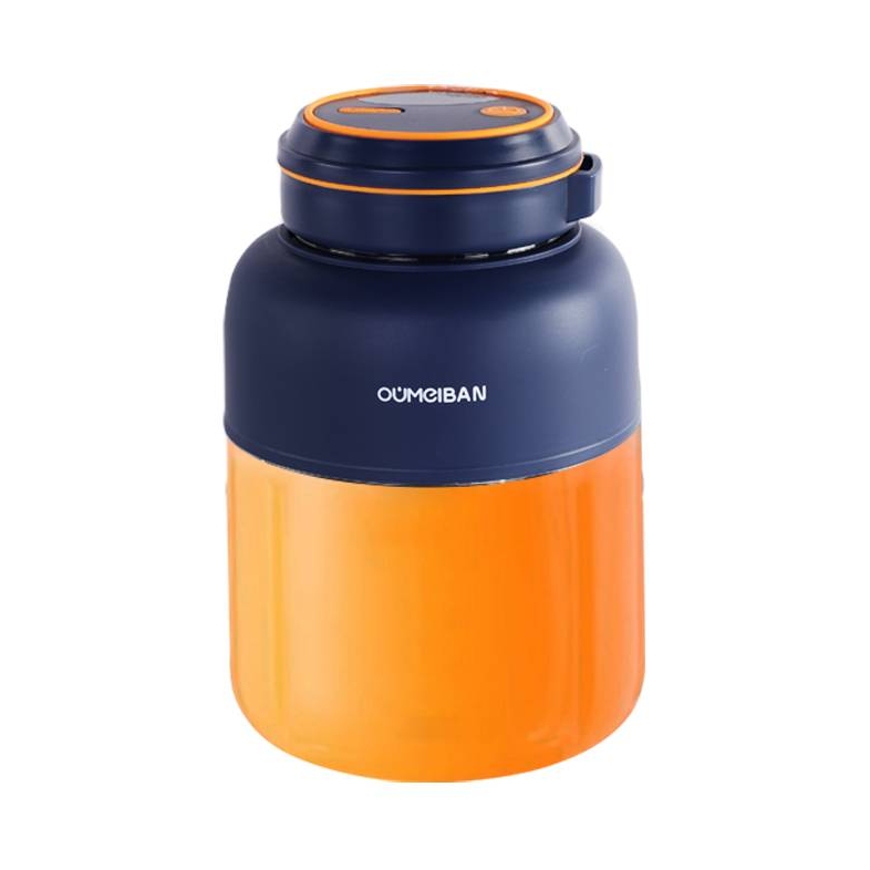 推荐商品：OUMEIBANG/欧美邦 榨汁机 0.8/1.3L 家用多功能 小型电动 便携式 可碎冰 鲜榨果汁 一杯双盖 精钢 加厚