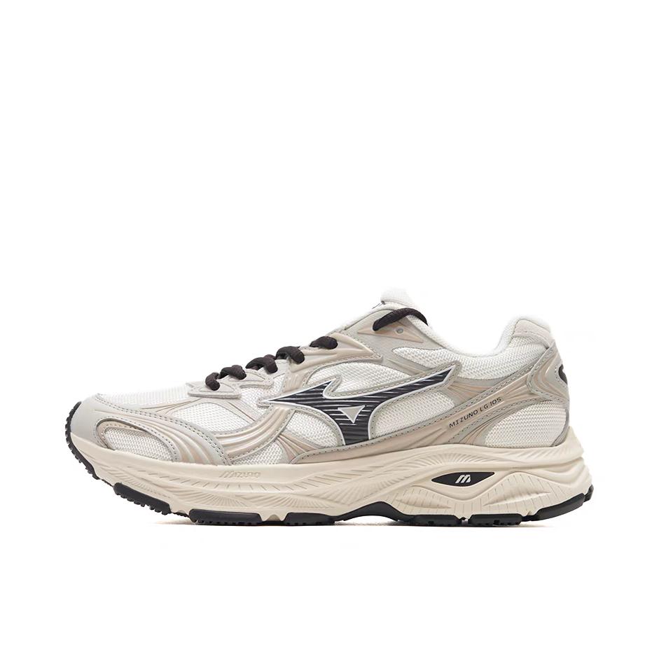 推荐商品：Mizuno/美津浓 LG 10S 缓震轻便 防滑耐磨 舒适透气 系带 复古百搭 跑鞋 椰奶色 