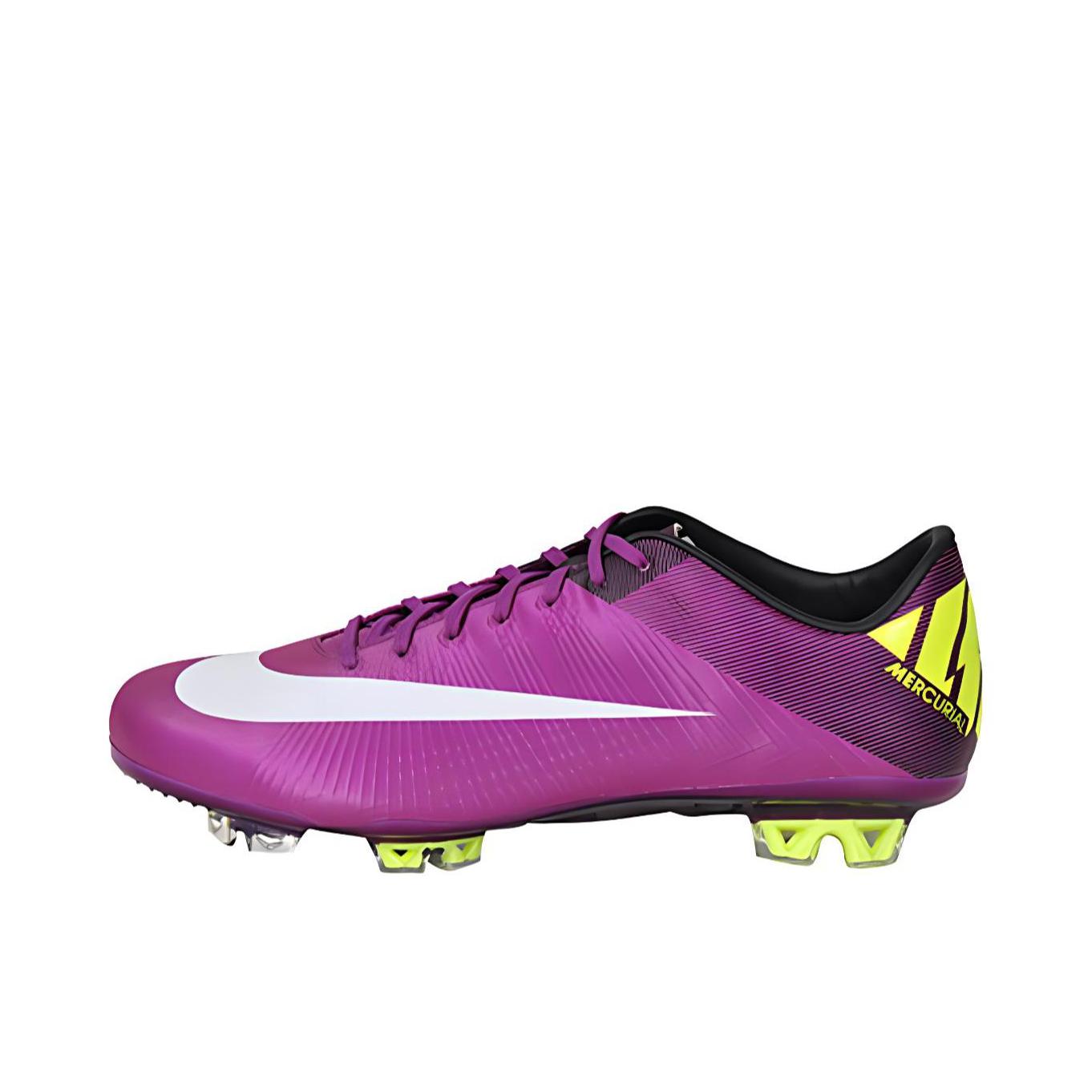 推荐商品：Nike Mercurial Vapor 5 Superfly FG 顶级 胶质长钉 天然草地 防滑耐磨 足球鞋 深紫色 