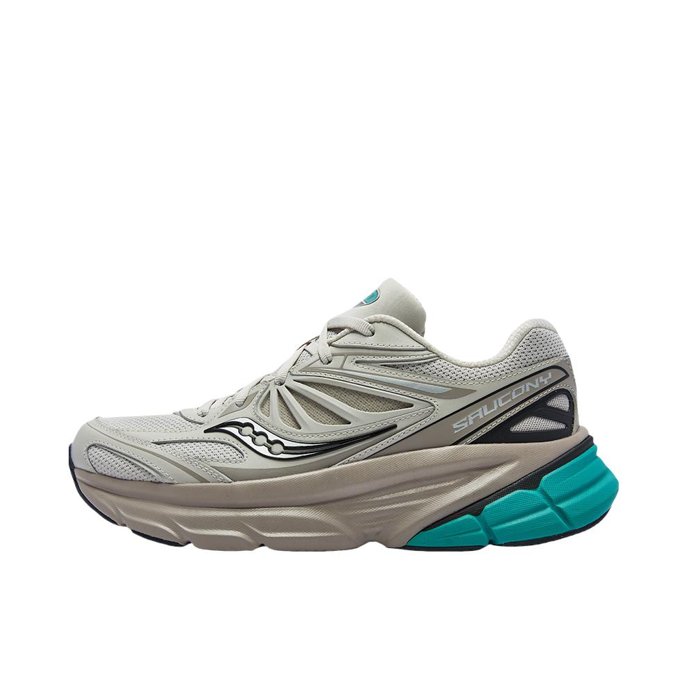 推荐商品：Saucony/索康尼 GUARD 2K 百搭 缓震耐磨 低帮 跑步 运动休闲鞋 灰色/绿色