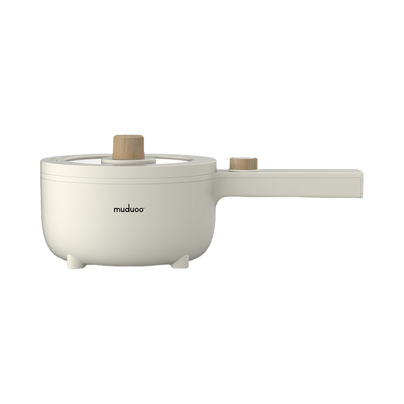 推荐商品：muduoo/木朵朵 HC1502A 多功能锅 1.5L 防烫长手柄 陶瓷油内胆