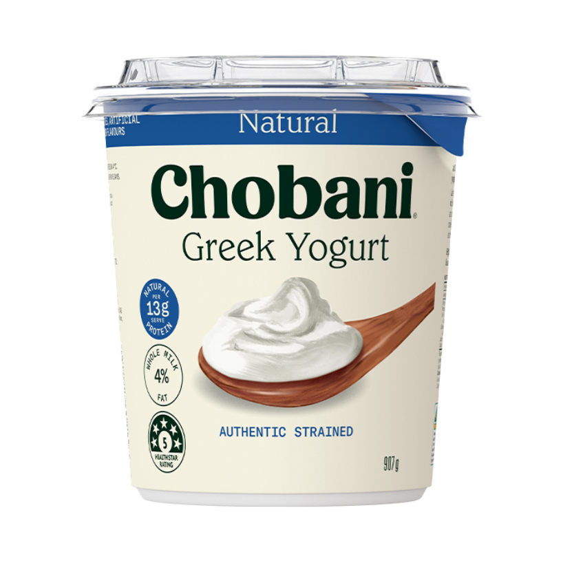 推荐商品：Chobani 希腊酸奶 原味 907g 全脂 桶装