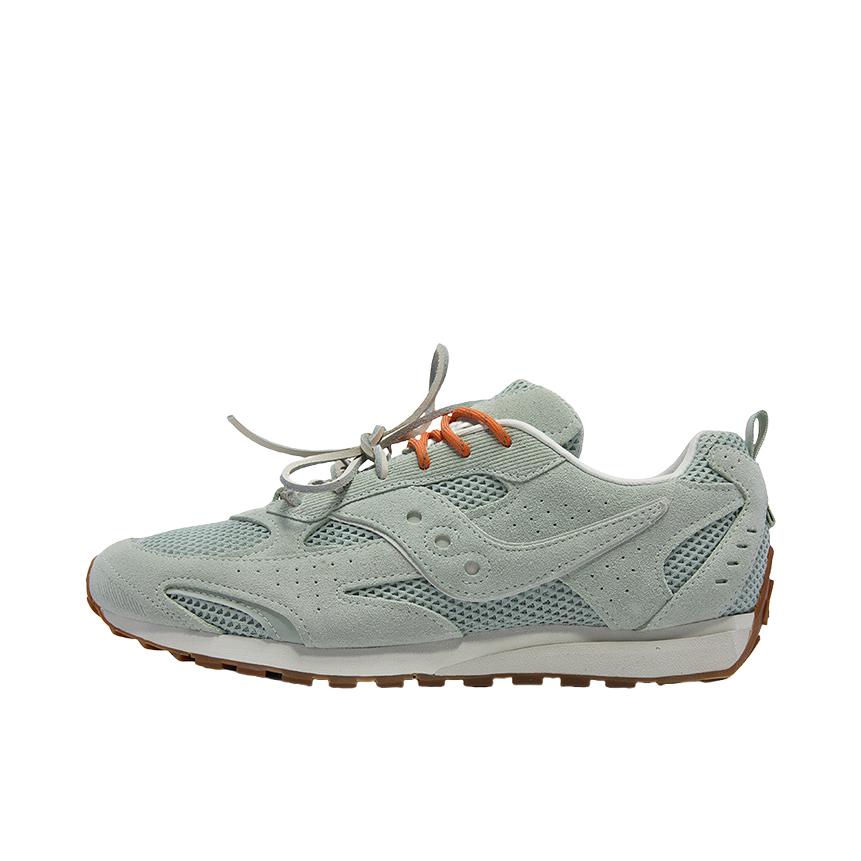 推荐商品：Saucony/索康尼 TRAINER 80X 跑鞋 缓震公路运动休闲 青色/灰色