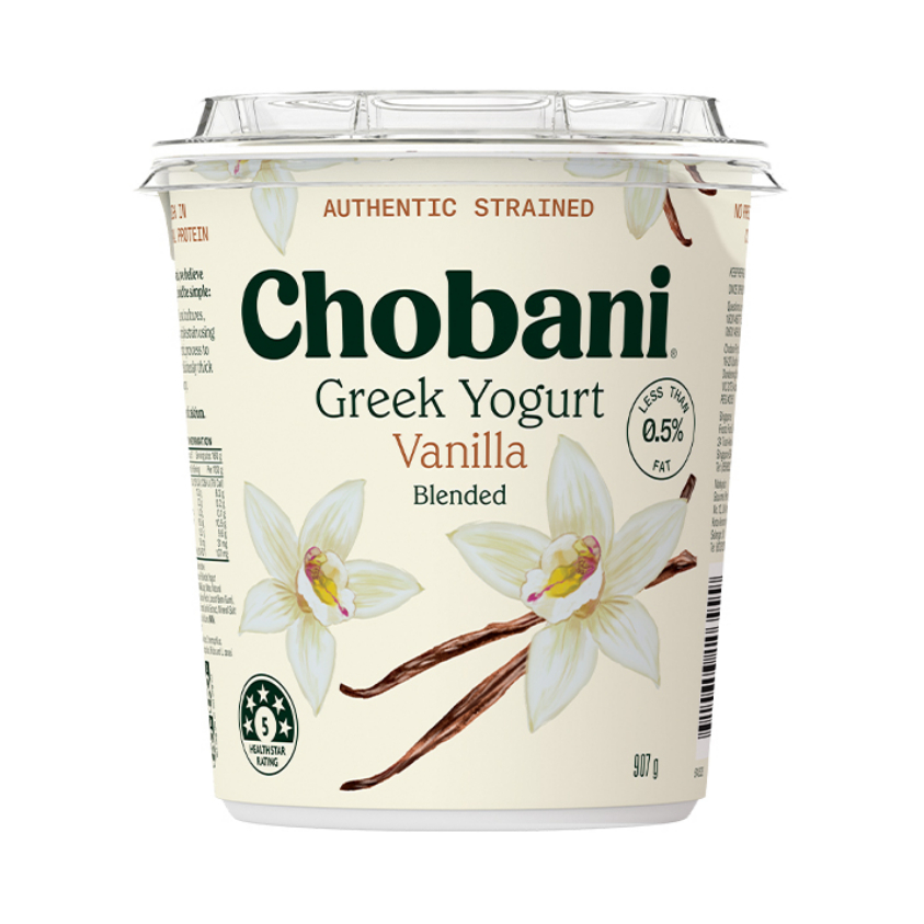 推荐商品：Chobani 希腊酸奶 香草味 907g 脱脂 桶装