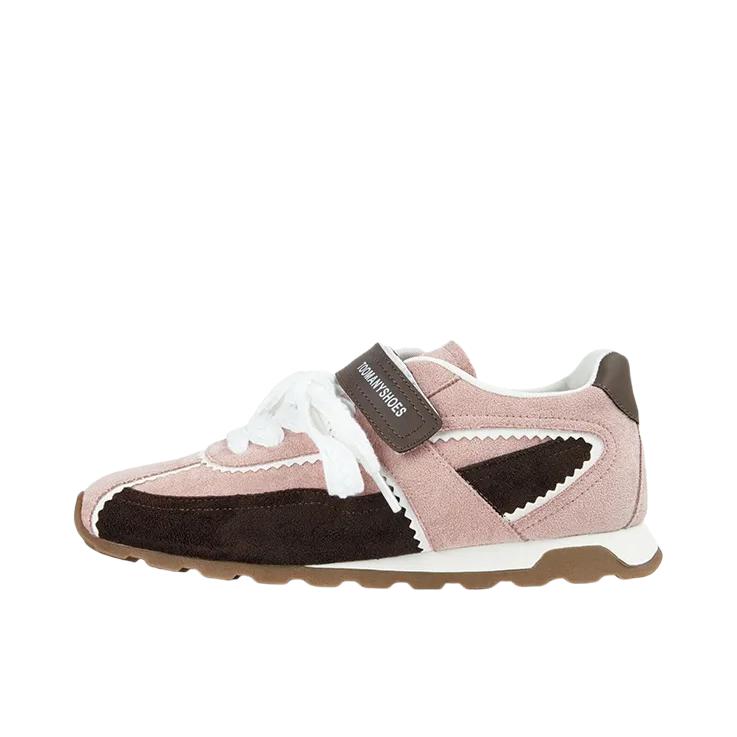 推荐商品：Toomanyshoes 德训鞋 运动休闲鞋 厚底圆头芭蕾风 TNLZAG59DS2CF5 女款/粉色
