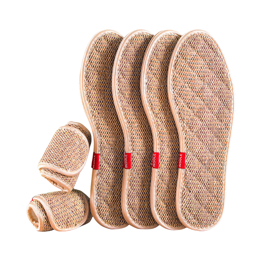 推荐商品：东方脚印 透气吸汗艾草棉麻鞋垫 运动跑步健身 DF-143608