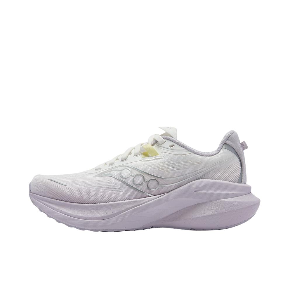 推荐商品：Saucony/索康尼 MARSHAL 率途 2 跑鞋 训练系带缓震防滑慢跑稳定支撑 女款/白色/紫色
