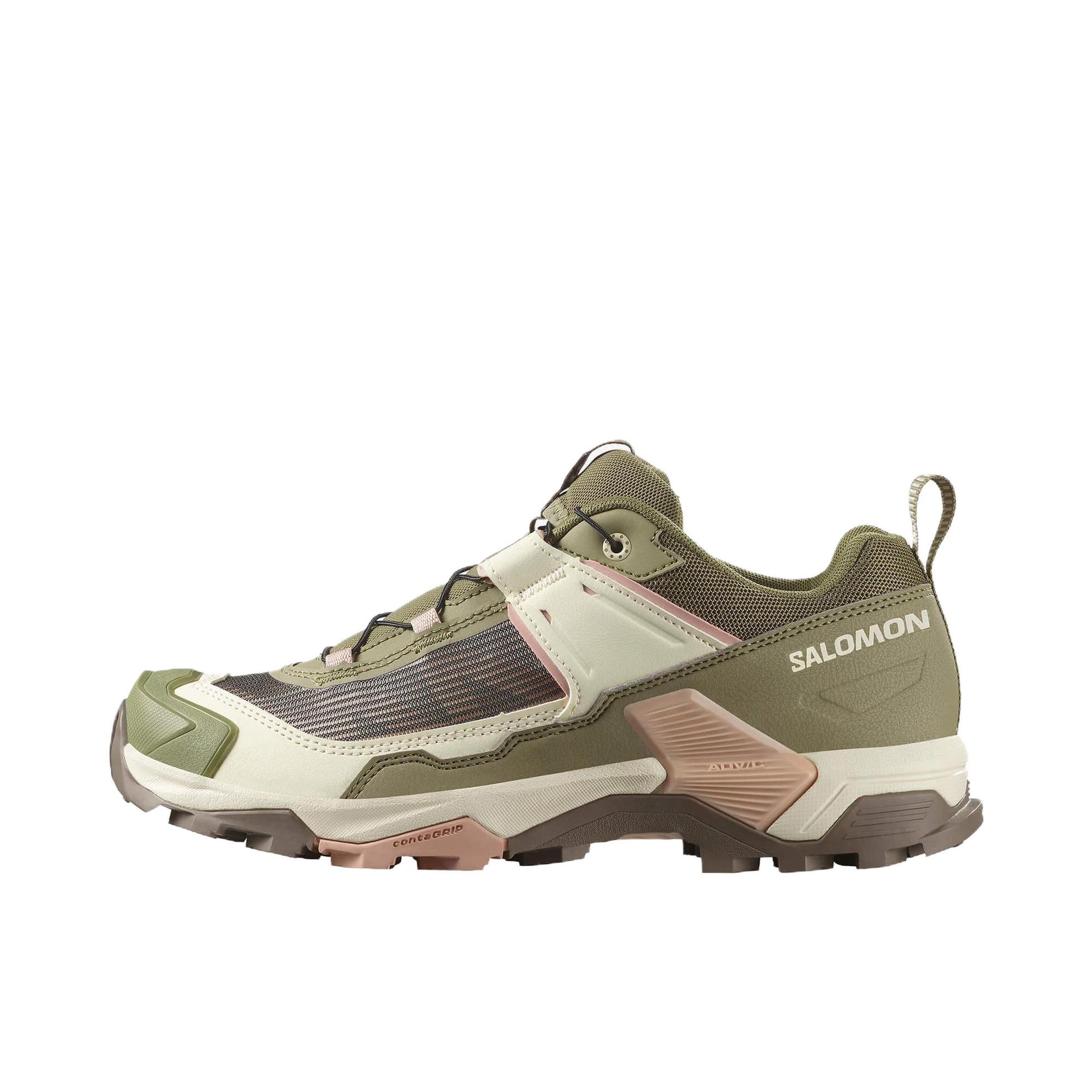 推荐商品：Salomon/萨洛蒙 X ULTRA 5 GTX 徒步鞋 户外防滑耐磨支撑透气舒适百搭潮流 女款/绿色