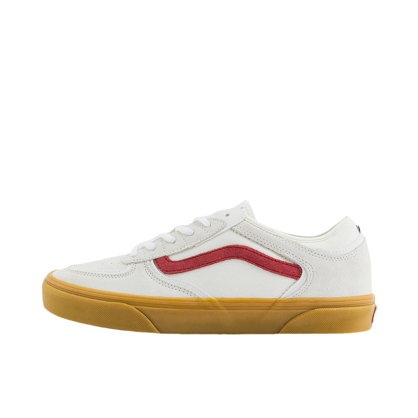 推荐商品：Vans/范斯 Skate Rowley 板鞋 百搭复古时尚防滑耐磨低帮贴合支撑 白色/红色