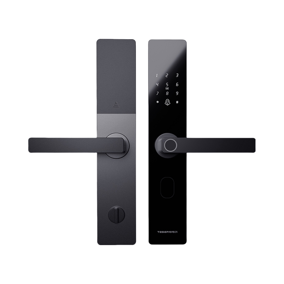 推荐商品：Tesier/特司尔 C级锁芯 半自动可视带猫眼人脸识别指纹锁 智能门锁 T10S