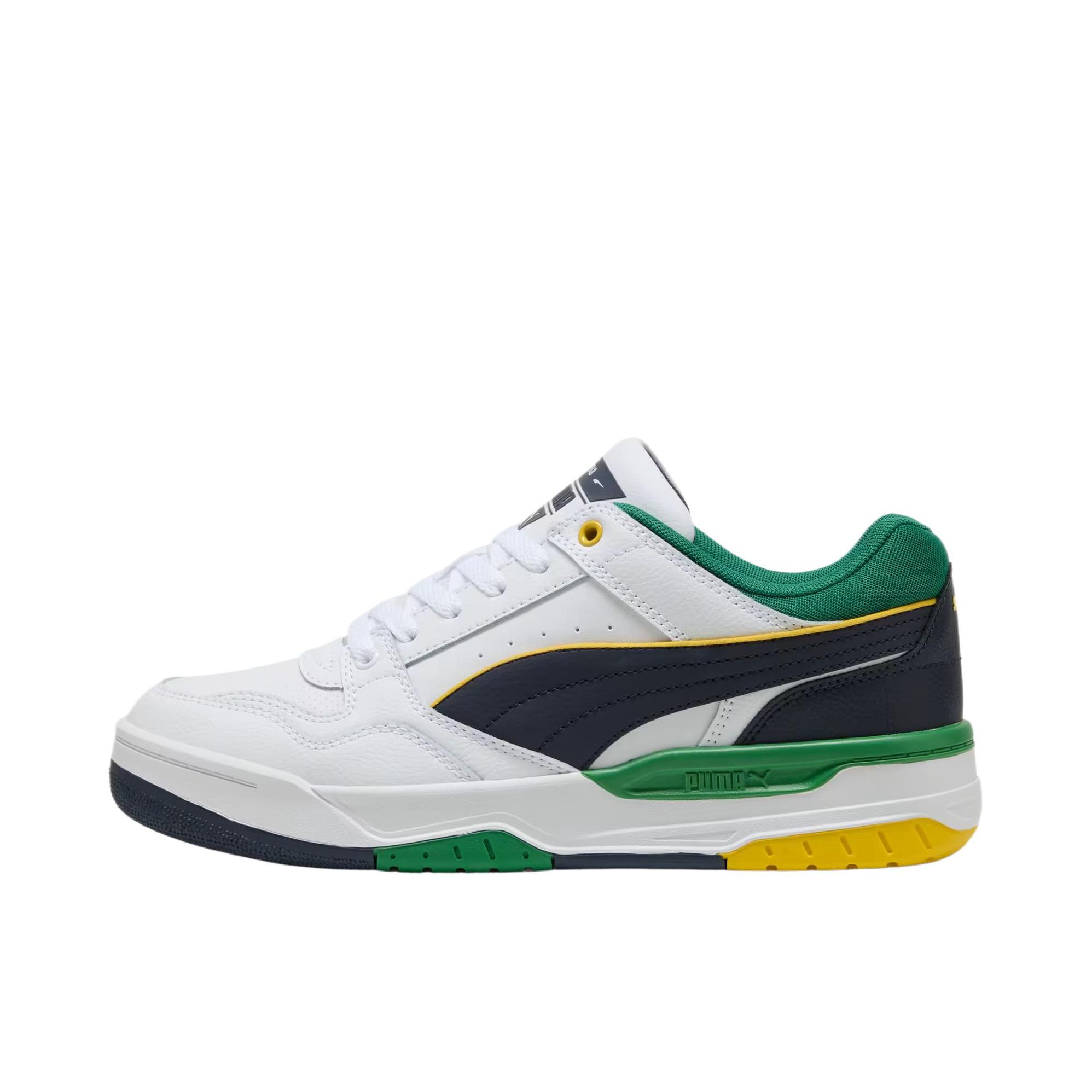 推荐商品：Puma/彪马 REBOUND 1948 板鞋 防滑耐磨舒适低帮橡胶时尚百搭复古贴合篮球风 黑色/白色/绿色