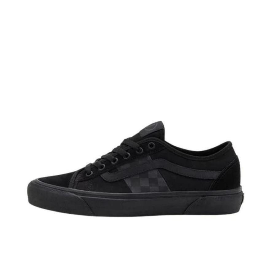 推荐商品：Vans/范斯 Bess Ni 防滑耐磨 舒适轻便 休闲百搭 拼接 复古 平底 帆布鞋 黑色棋盘格