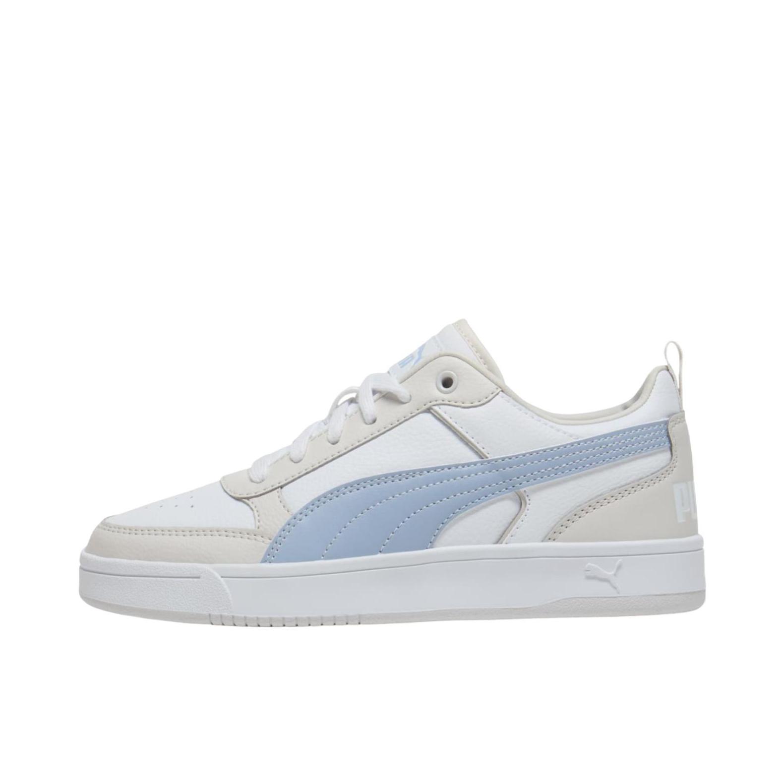 推荐商品：Puma/彪马 Dribble 小白鞋 板鞋 舒适低帮防滑耐磨复古百搭轻便 纯白色/灰色 