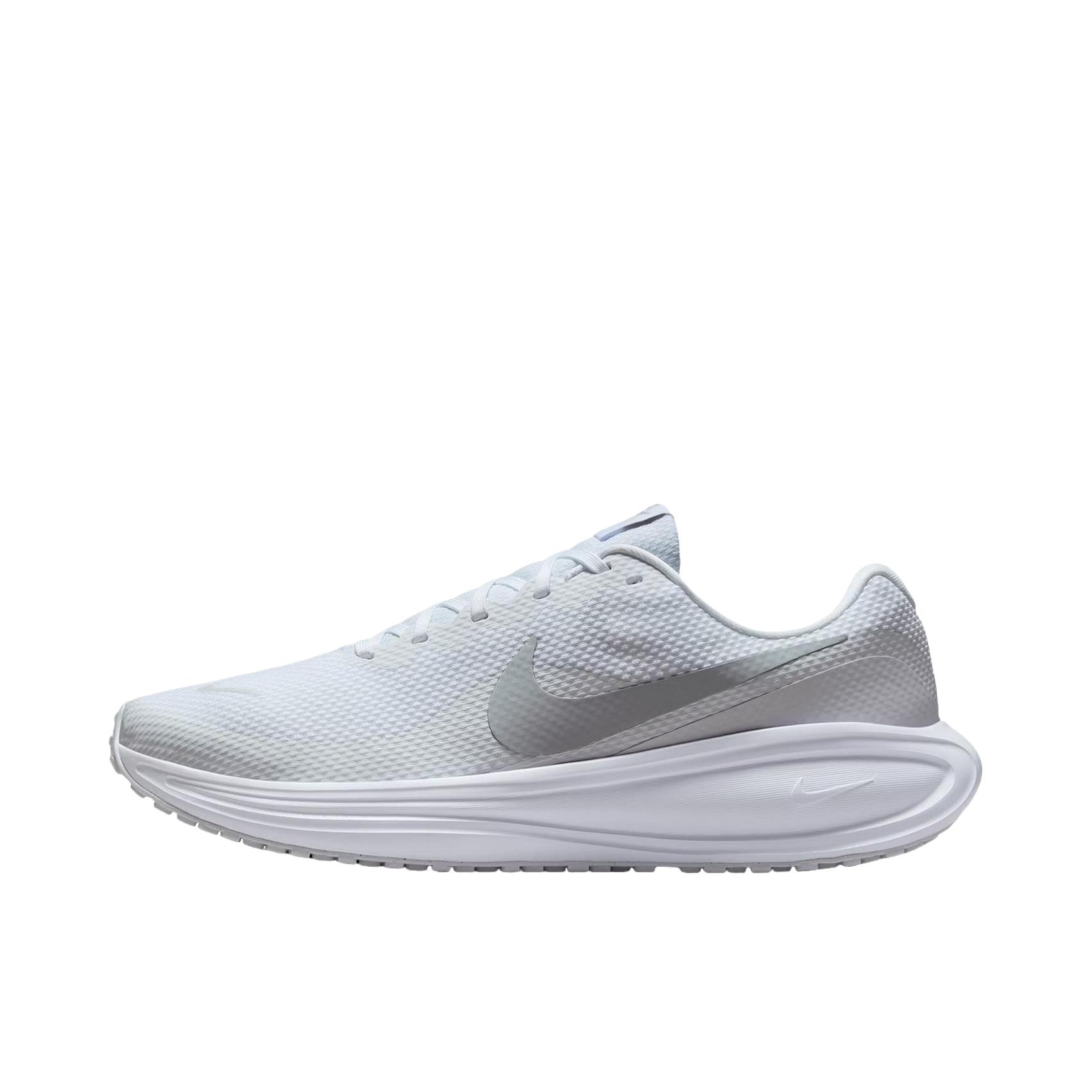 推荐商品：Nike Revolution 8 跑鞋 网布百搭防滑耐磨低帮缓震训练网面回弹轻便春夏支撑短跑贴合圆头 男款/白色