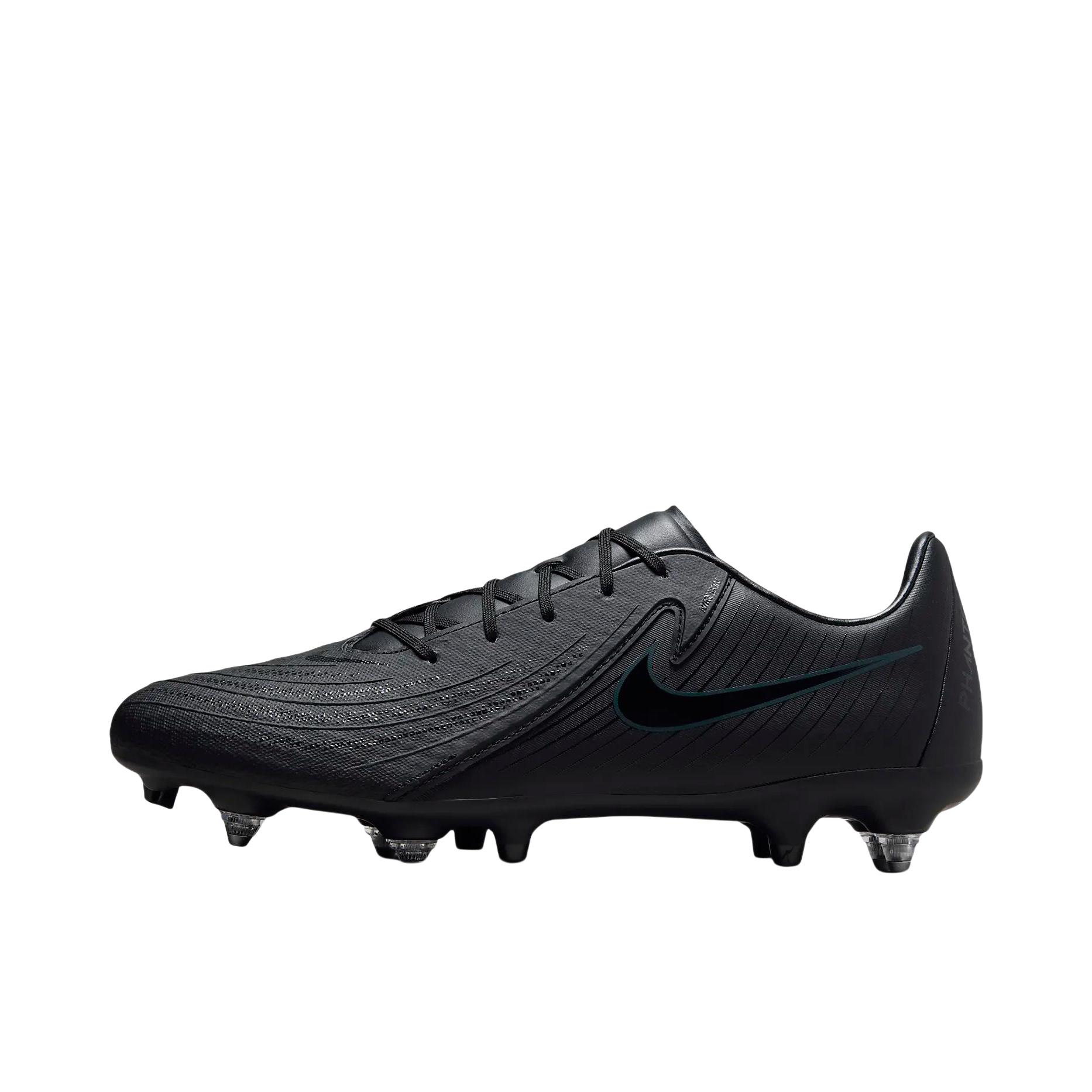 推荐商品：Nike Phantom GX 2 Academy SG 足球鞋 中端金属长钉天然草地轻便支撑防滑 黑色/深丛林色