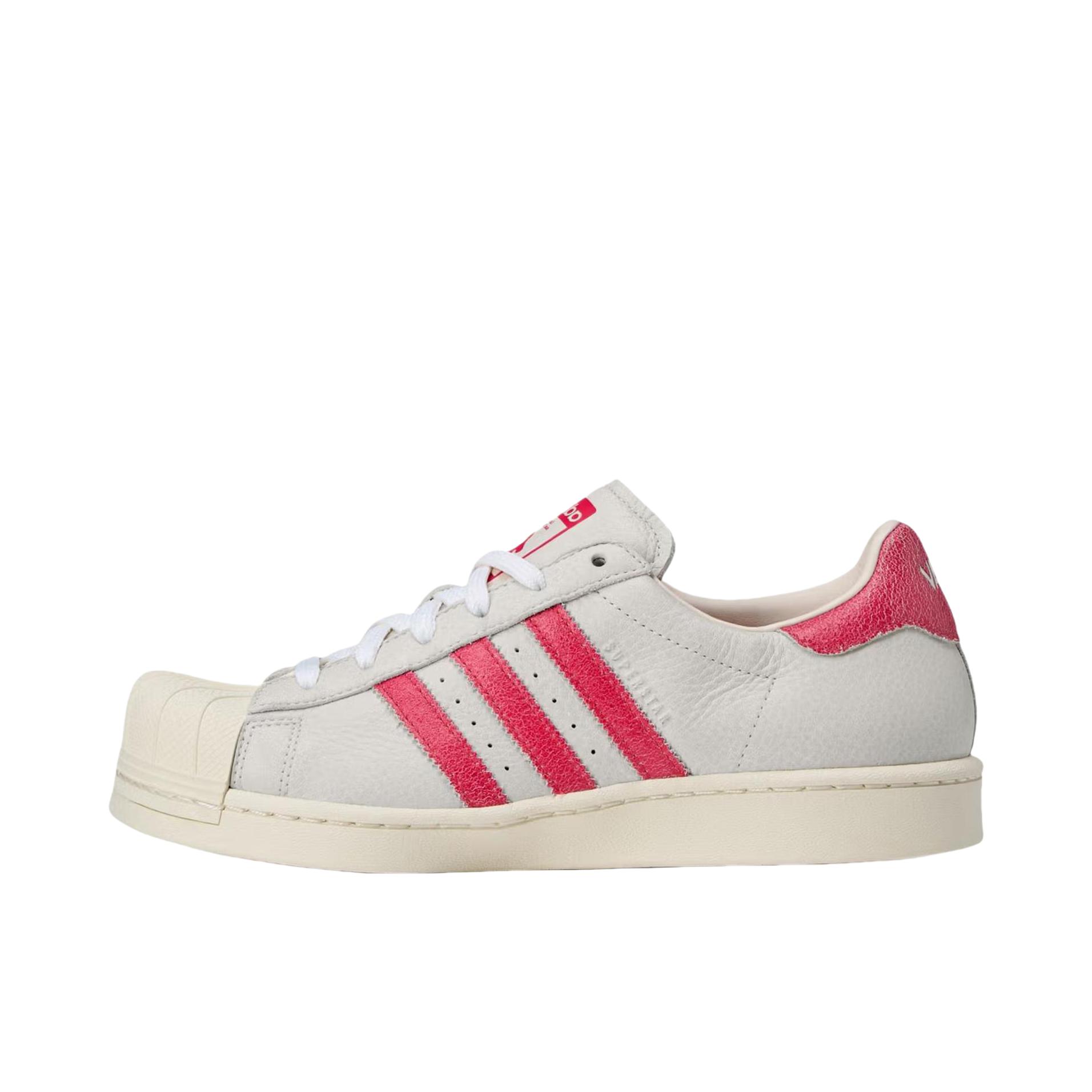 推荐商品：【宋雨琦同款】 adidas Originals Superstar 板鞋 轻便贝壳头薄底舒适百搭耐磨复古 白色/粉红色