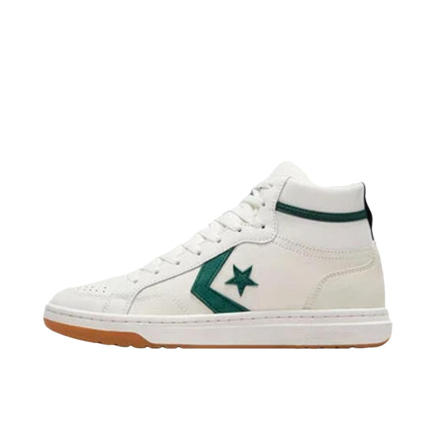 推荐商品：Converse/匡威 Pro Blaze Classic Retro 90s 牛皮革 防滑耐磨 舒适轻便 低帮 百搭时尚 板鞋 中帮/白色/绿色 