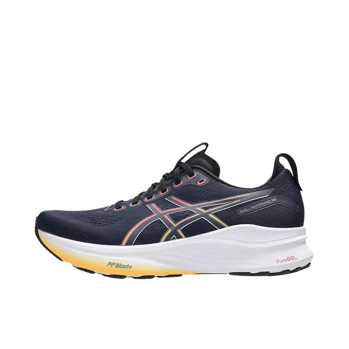 推荐商品：Asics/亚瑟士 GEL-KAYANO 32 跑鞋 防滑耐磨稳定支撑缓震回弹轻量训练圆头体测夜跑短跑 2E/白色/黑色 
