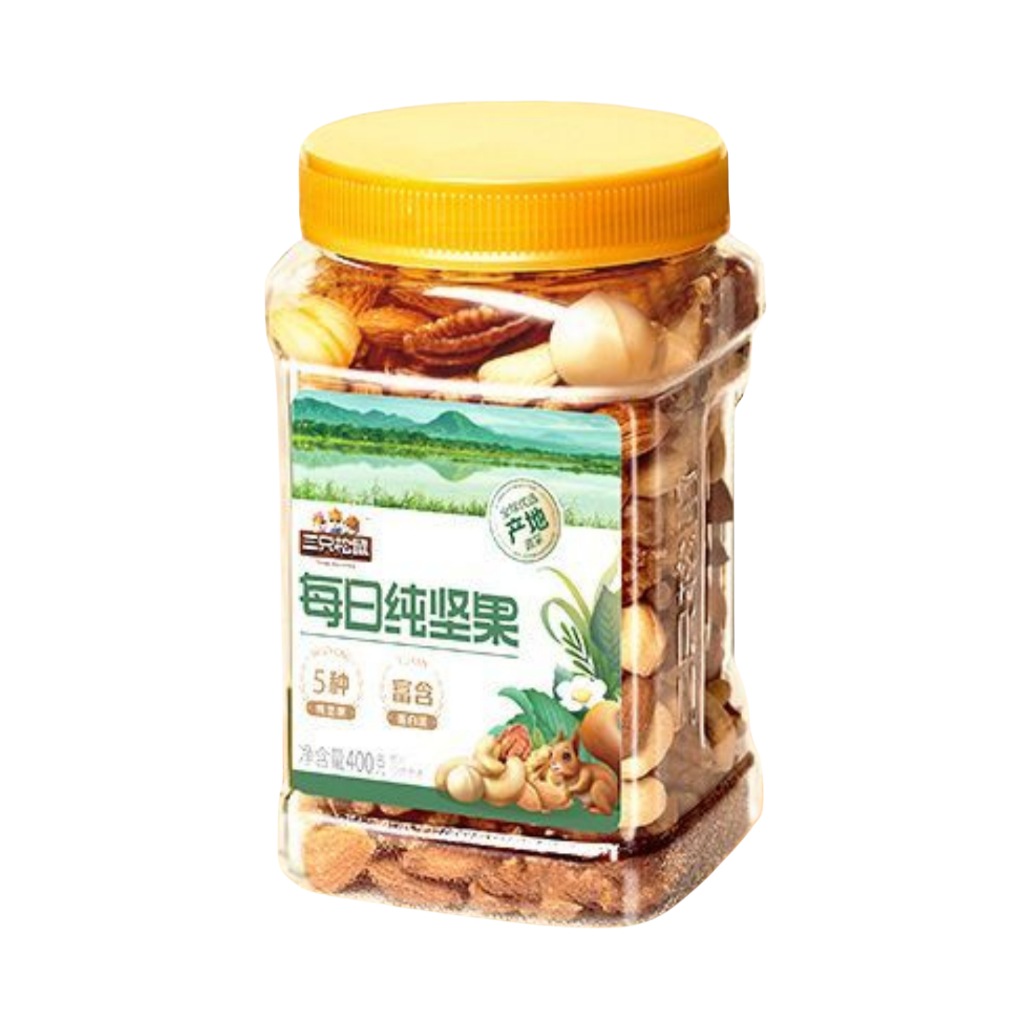 推荐商品：三只松鼠 每日纯坚果 400g 罐装