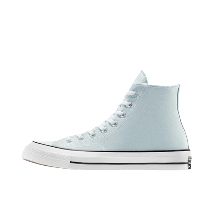 推荐商品：Converse/匡威 Chuck 70 帆布鞋 防滑耐磨轻便透气舒适百搭拼接感方头贴合 白色/天蓝色 
