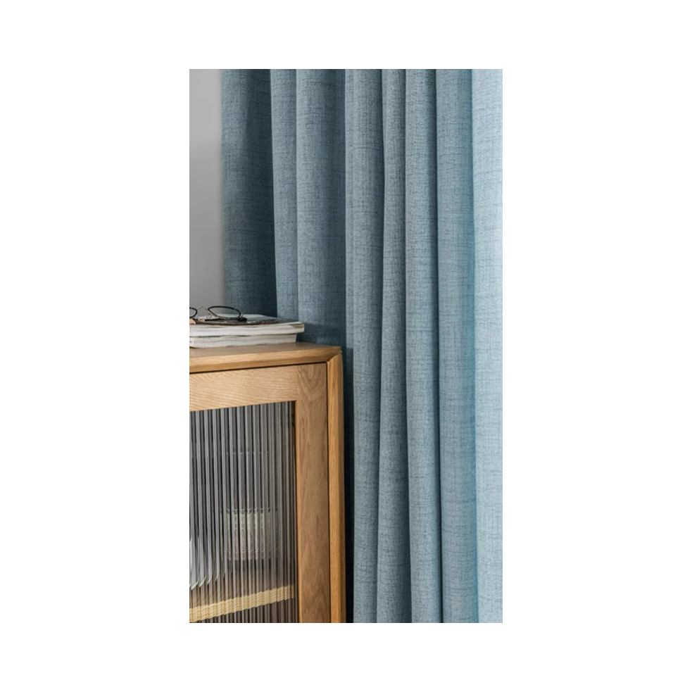 推荐商品：潮帘社 打孔款 半遮光 亚麻纱窗帘