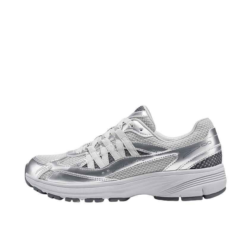 推荐商品：2025年新款 Skechers/斯凯奇 老爹鞋 跑步鞋 网面透气运动 女款/银色