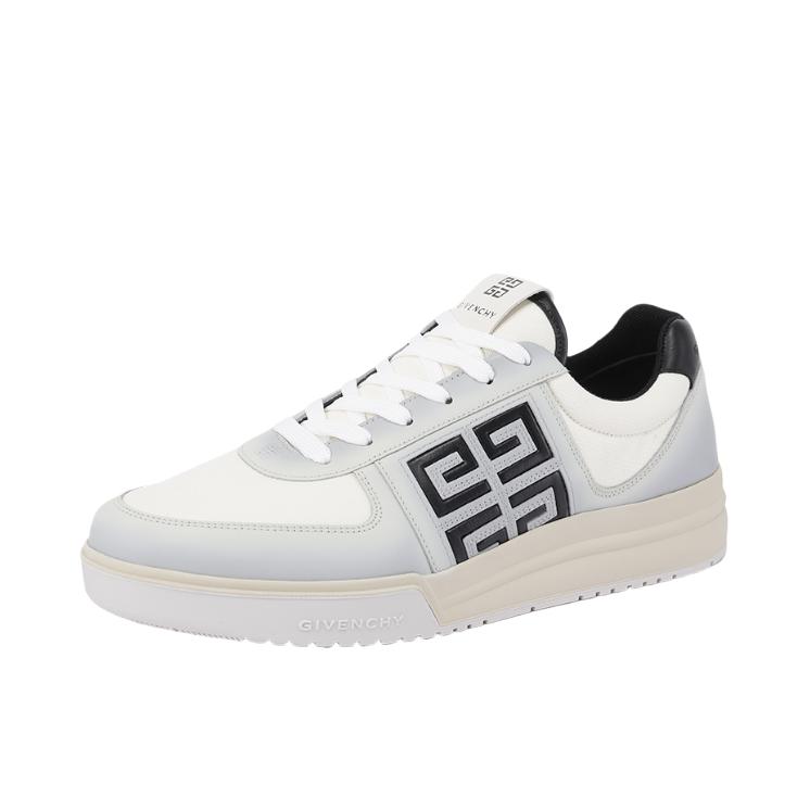 推荐商品：Givenchy/纪梵希 皮革 简约 低帮 系带 板鞋 BH007WH1N9-040 蓝色/灰色/米色