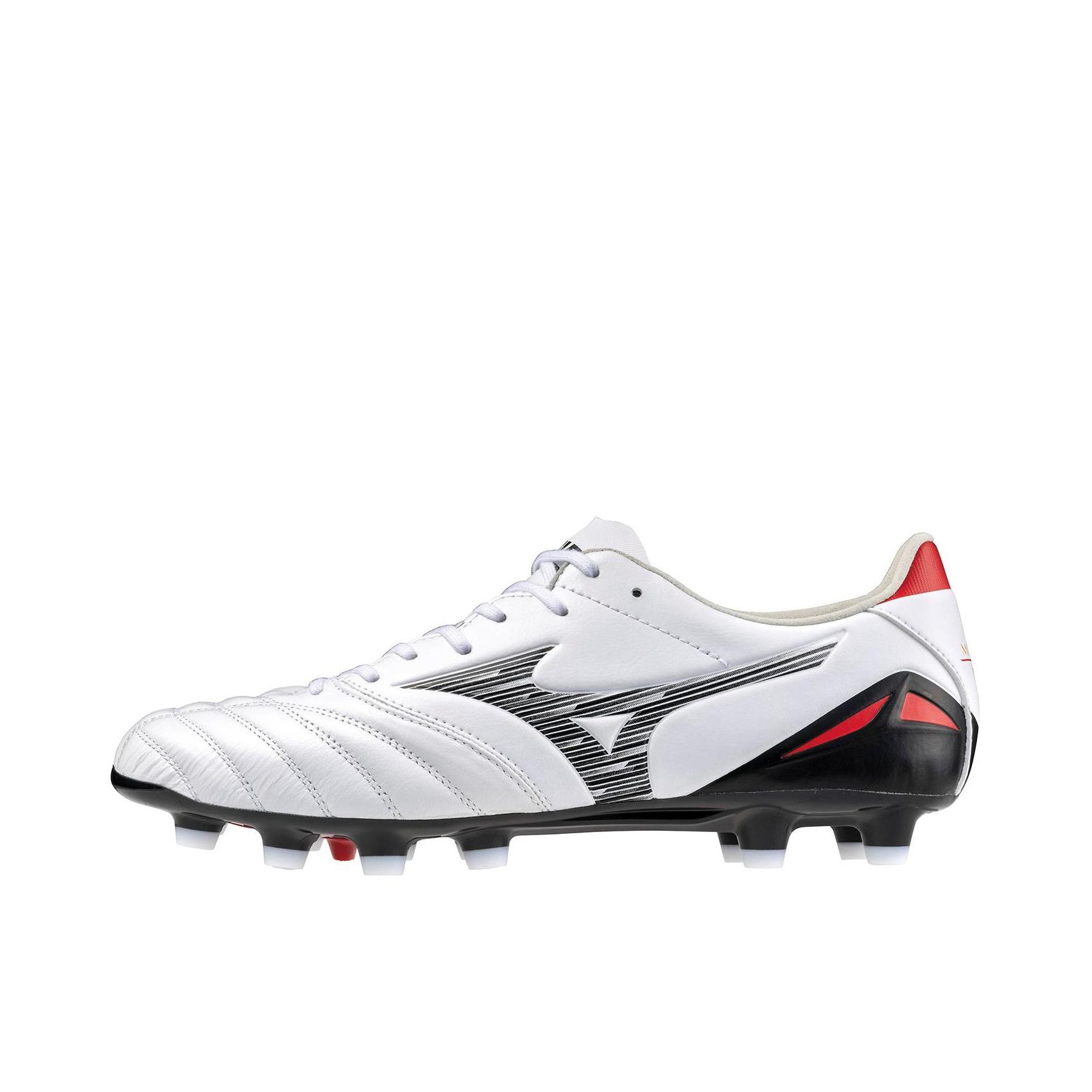 推荐商品：Mizuno/美津浓 MORELIA NEO 4 PRO FG 袋鼠皮 胶质 长钉 足球鞋 白色 