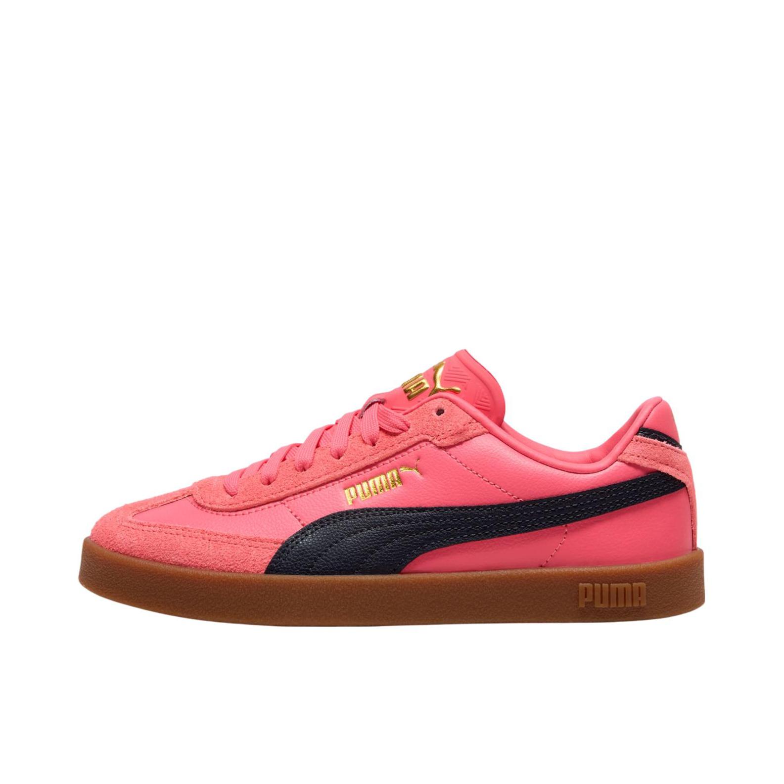 推荐商品：Puma/彪马 Club II Era T头鞋 德训鞋 板鞋 薄底防滑耐磨轻便低帮系带复古百搭支撑圆头贴合 魔法玫瑰红/新海军蓝