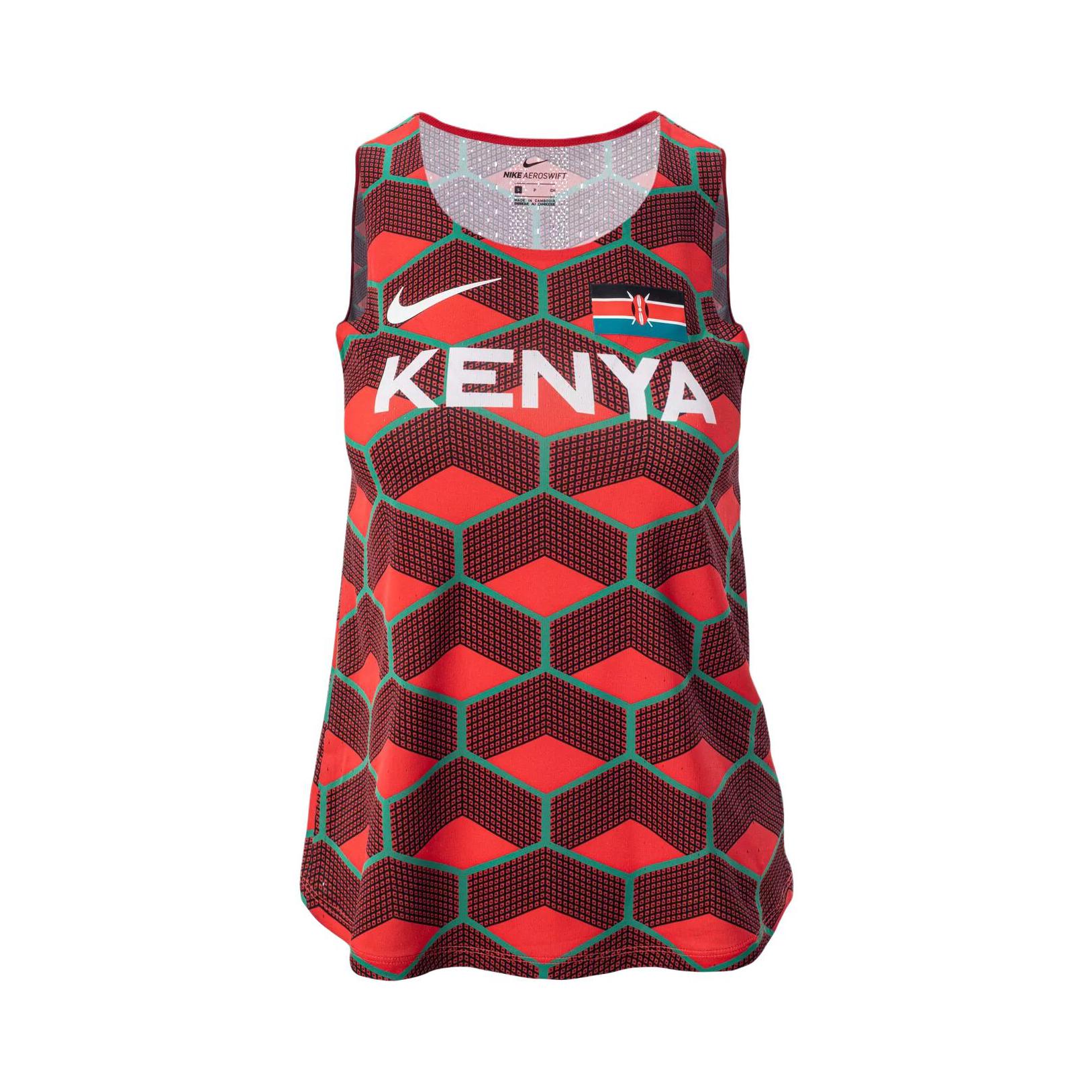 Nike 女装 AEROSWIFT肯尼亚队跑步透气无袖T恤 SWOOSH  CV0382