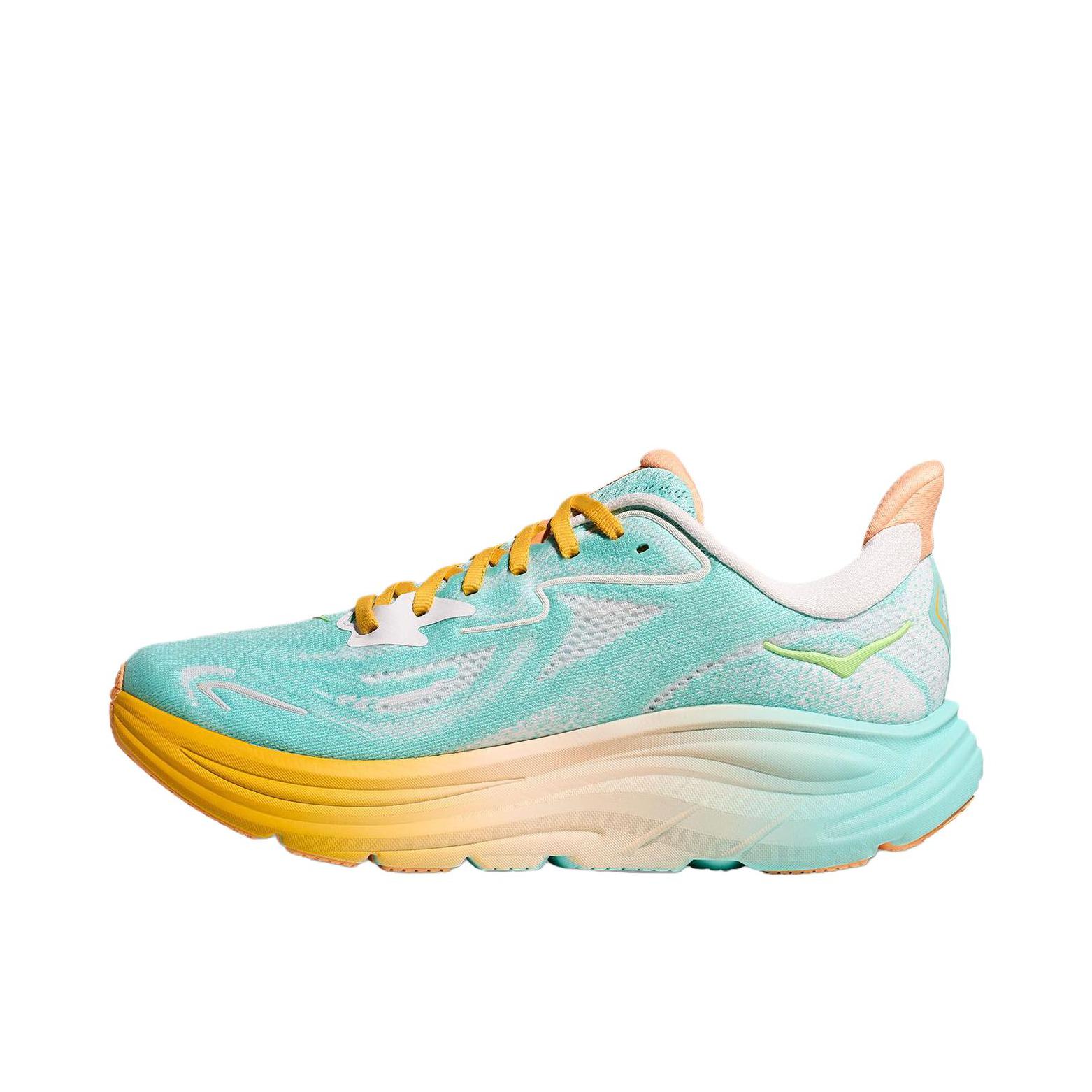 推荐商品：HOKA ONE ONE  CLIFTON 10  轻量 缓震 防滑 入门 训练 克利夫顿 10 跑鞋 男款/火花蓝/白色