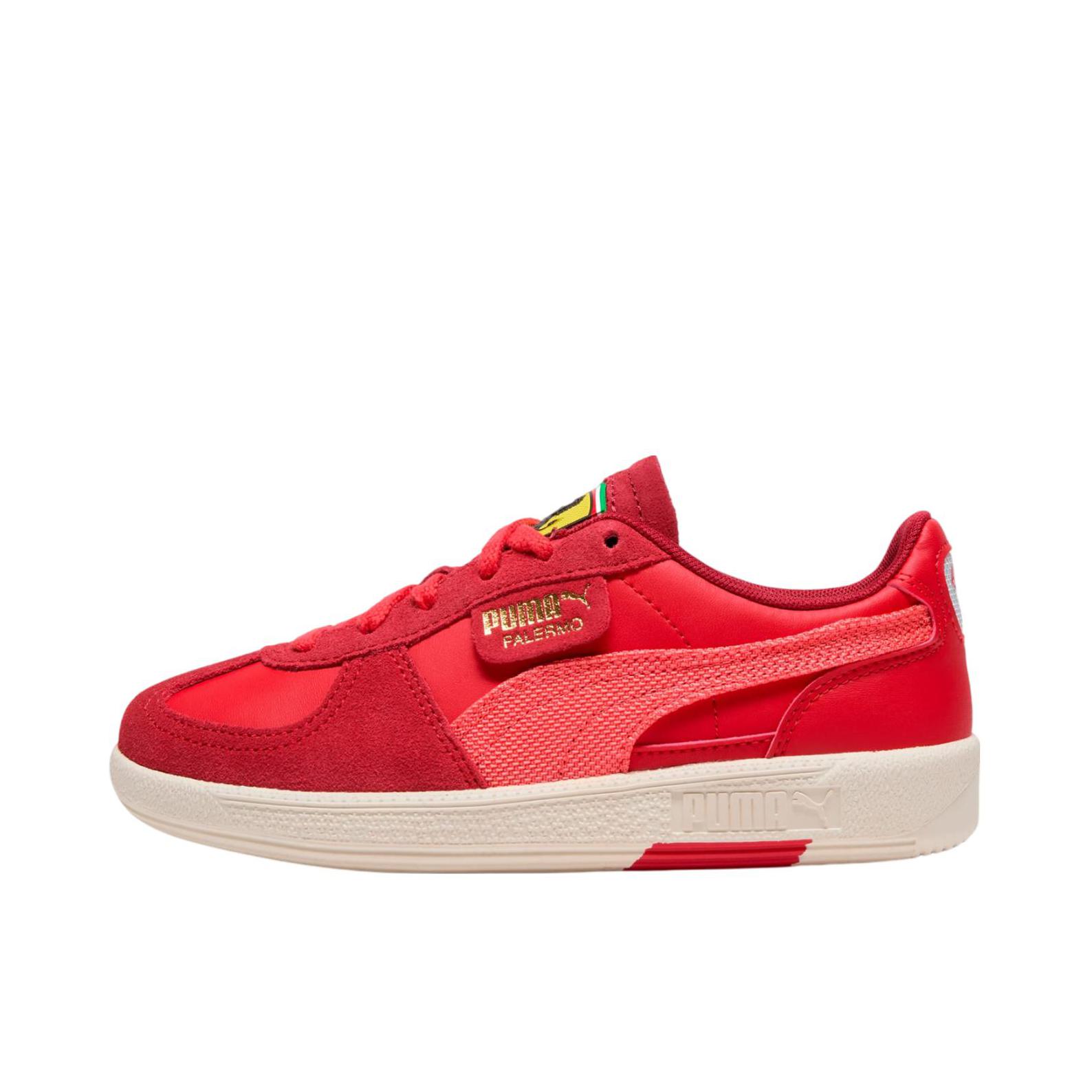 推荐商品：【朴彩英同款】 Puma/彪马 Palermo T头鞋 德训鞋 薄底鞋 板鞋 牛皮防滑耐磨舒适减震时尚复古 大童/红色/黄色