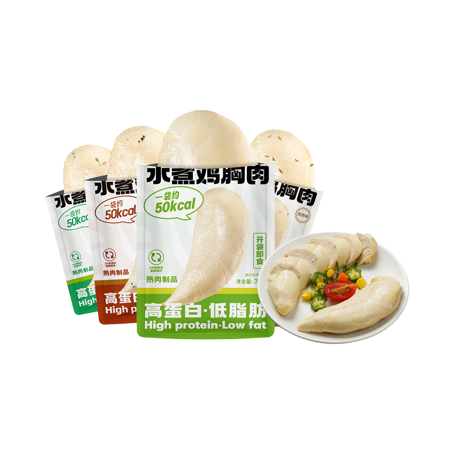 推荐商品：中澜 水煮鸡胸肉 35g/袋 多口味组合