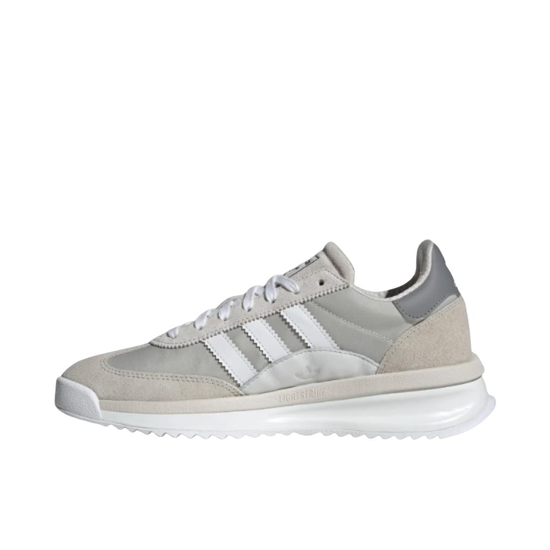 推荐商品：【王安宇同款】adidas Originals SL72 RTN 复古 防滑耐磨 系带 低帮 运动休闲鞋 浅灰色/白色/灰色