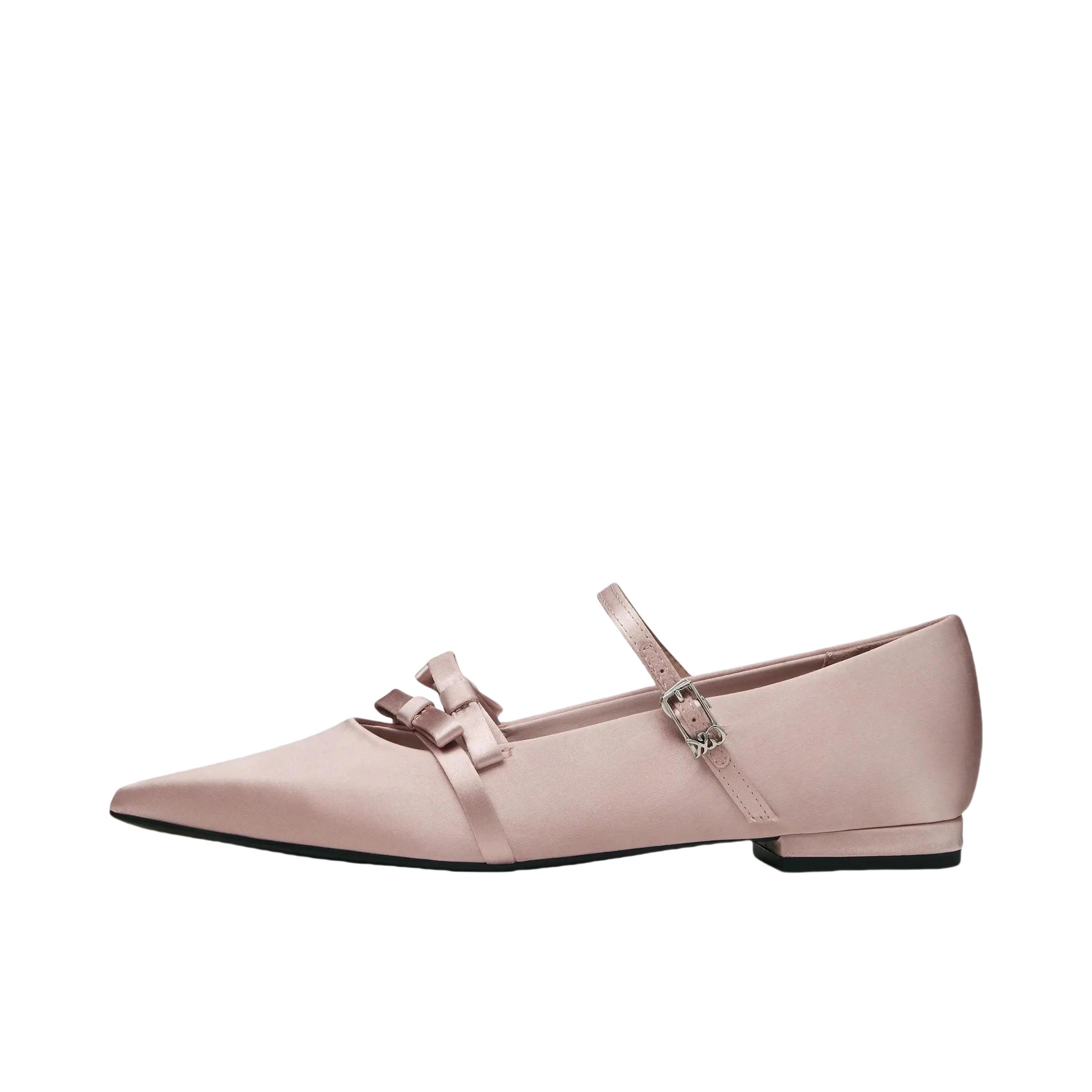 推荐商品：CHARLES&KEITH 单鞋 蝴蝶结简约潮流 SL1-71900010 粉红色