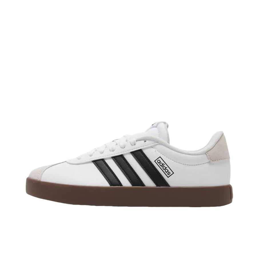 推荐商品：adidas VL Court 3.0 T头鞋 德训鞋 板鞋 舒适百搭防滑耐磨运动休闲 女款/白色/棕色