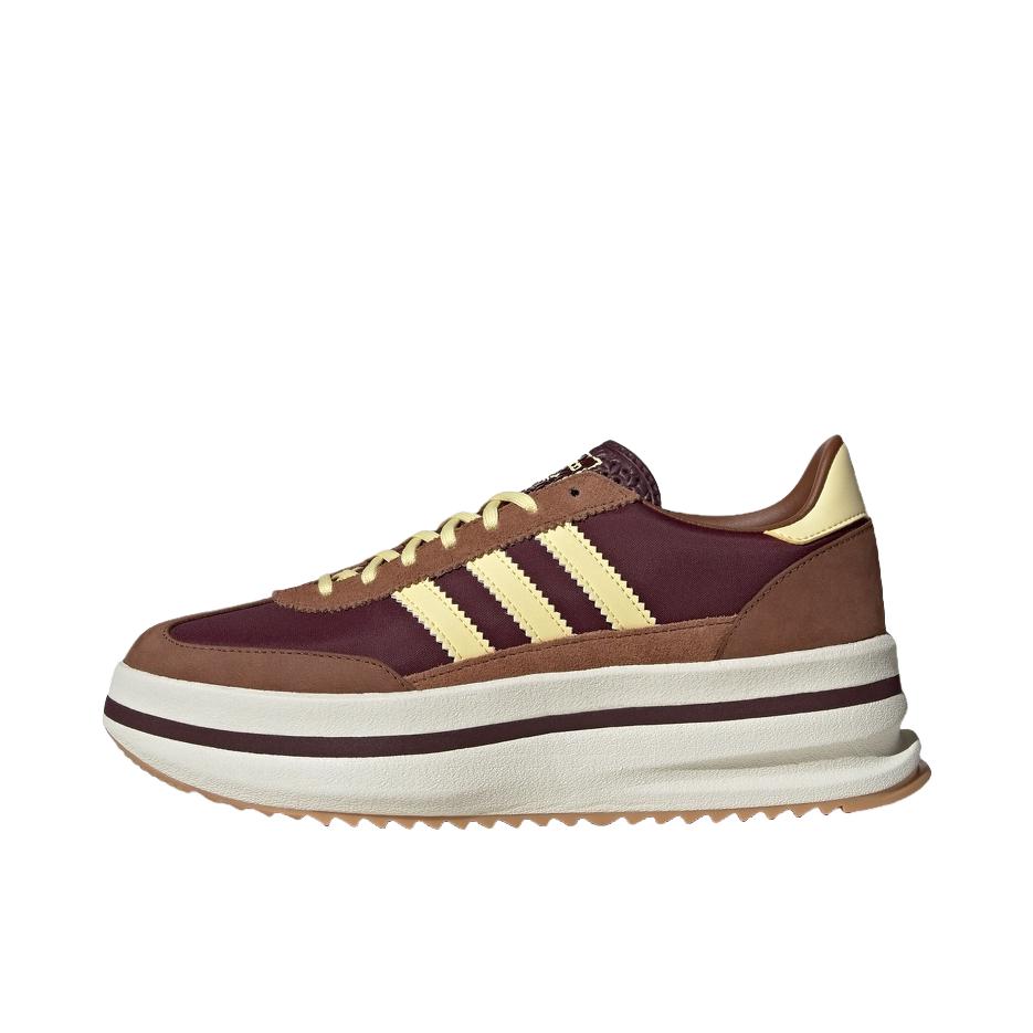 推荐商品：【马思纯同款】 adidas Originals SL 72 T头鞋 德训鞋 运动休闲鞋 轻便防滑耐磨透气舒适简约复古 酱紫色/黄色/柔和棕