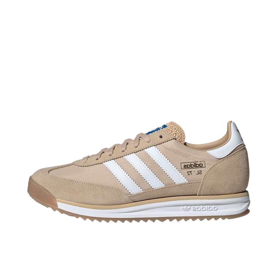 推荐商品：【马思纯同款】 adidas Originals SL 72 T头鞋 德训鞋 运动休闲鞋 轻便防滑耐磨透气舒适简约复古 褐色/白色/鸟羽蓝