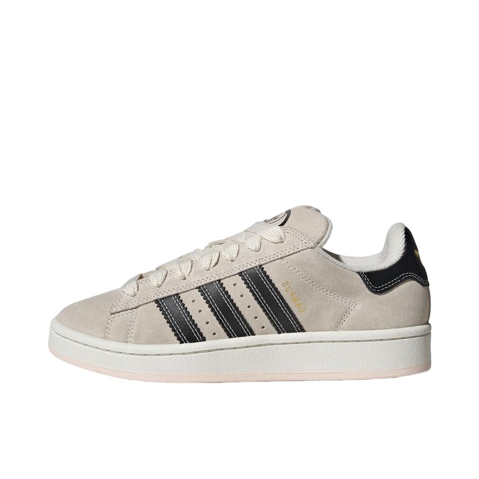 推荐商品：adidas Originals Campus 00s 板鞋 面包鞋 复古缓震透气轻便薄底贴合耐穿圆头包裹性平跟支撑 奇迹石英色/奇妙白色/黑色