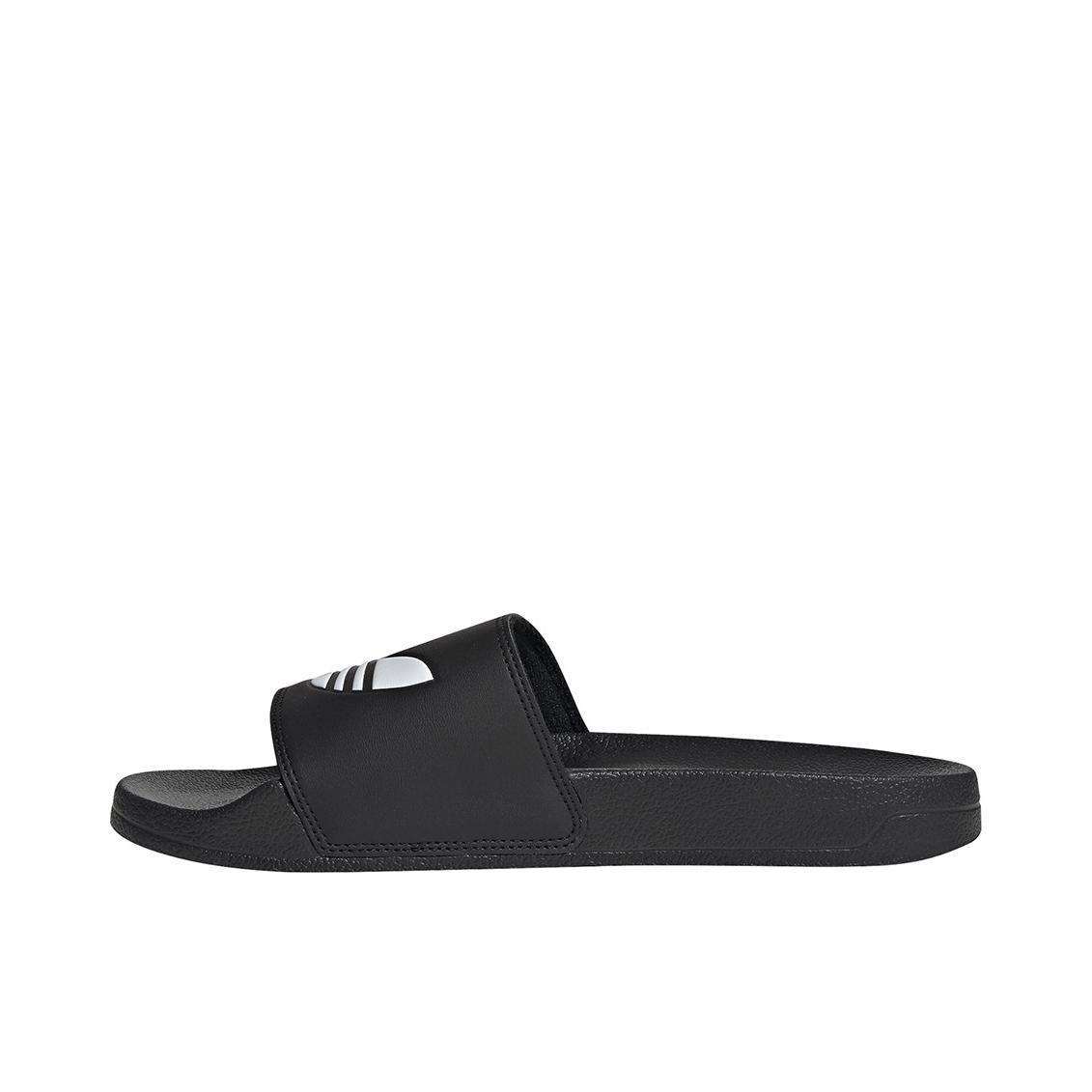 推荐商品：adidas Originals Adilette Lite 时尚舒适 休闲运动 外穿沙滩 一字 防滑耐磨 拖鞋 黑色