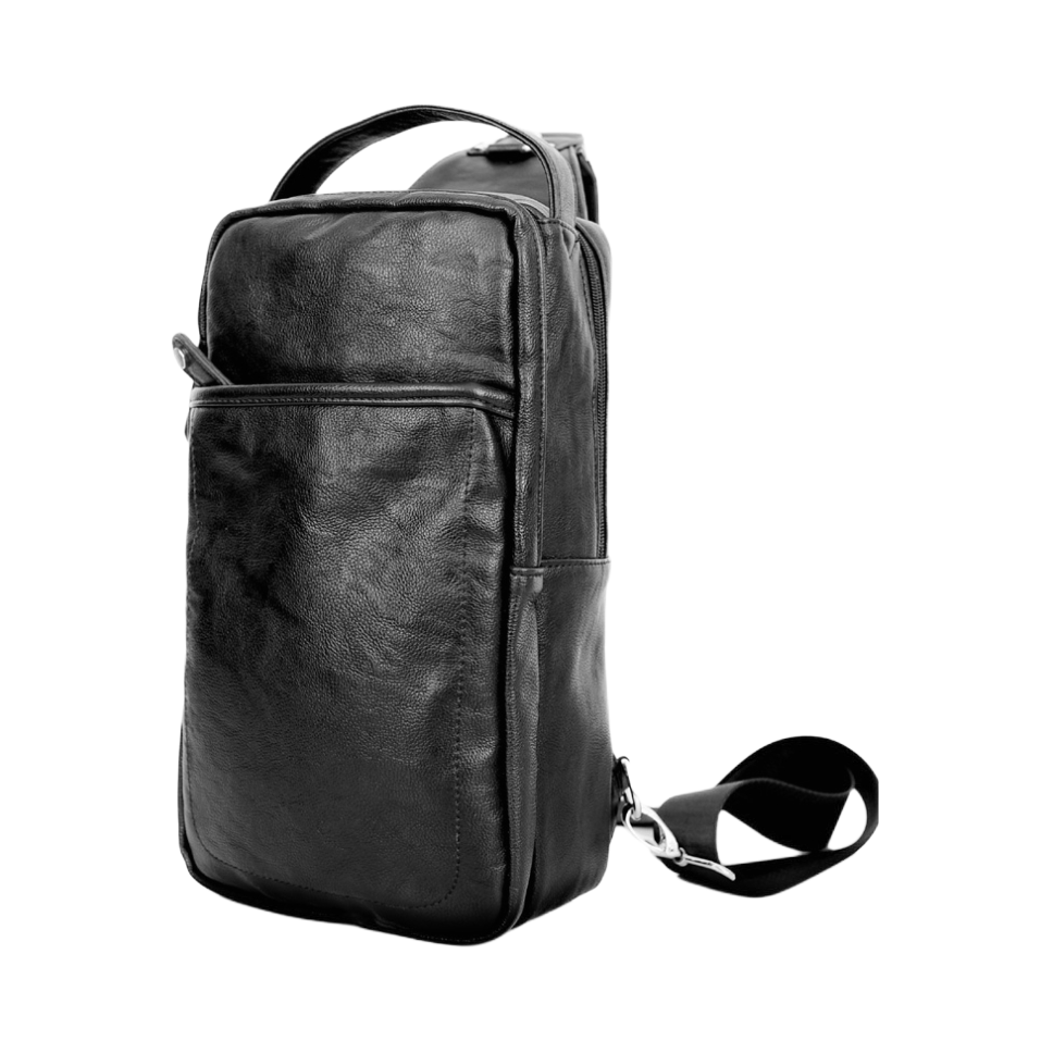 推荐商品：ZUOSEN/左森 休闲大韩版潮流Ipad夏皮胸前包运动包背包腰包胸包