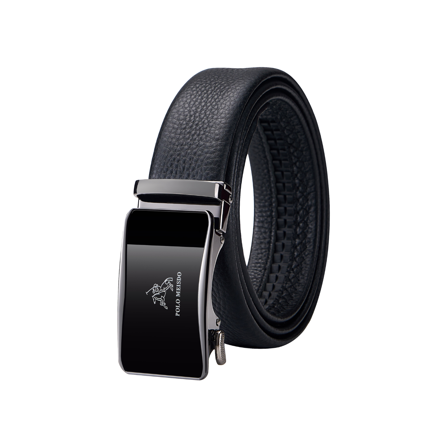 推荐商品：polomeisdo/保罗美思得 经典自动扣头层牛皮皮带 600905